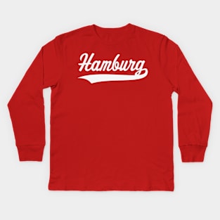 Hamburg (Freie Und Hansestadt / White) Kids Long Sleeve T-Shirt